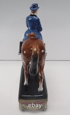 Fitz and Floyd Equestrian Collection Male rider Figurine #68-111 with box