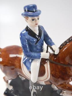 Fitz and Floyd Equestrian Collection Male rider Figurine #68-111 with box