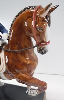 Fitz and Floyd Equestrian Collection Male rider Figurine #68-111 with box