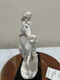 Florence by Giuseppe Armani Porcelain Figurine Woman on Horse Hand Painted 1985