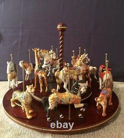 Franklin Mint 1988 TREASURY OF CAROUSEL ART By William Manns Complete Set/Cards