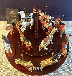 Franklin Mint 1988 TREASURY OF CAROUSEL ART By William Manns Complete Set/Cards