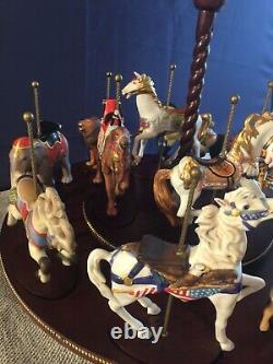 Franklin Mint 1988 TREASURY OF CAROUSEL ART By William Manns Complete Set/Cards