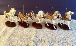 Franklin Mint 1988 TREASURY OF CAROUSEL ART By William Manns Complete Set/Cards