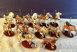 Franklin Mint 1988 TREASURY OF CAROUSEL ART By William Manns Complete Set/Cards