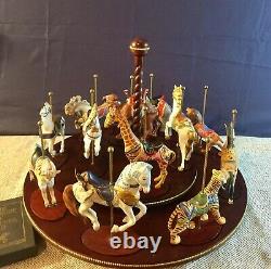 Franklin Mint 1988 TREASURY OF CAROUSEL ART By William Manns Complete Set/Cards