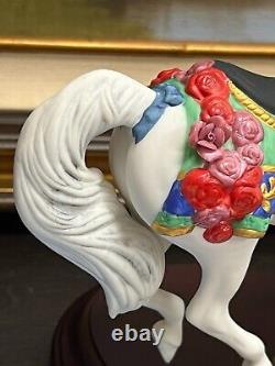 Franklin Mint Carouse Enchantment horse Porcelain Figure Lynn Lupetti