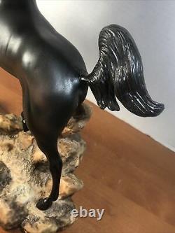 Franklin Mint Fury Porcelain Horse Statue Hand Painted by Pamela Du Boulay 9