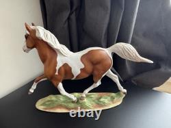 Franklin Mint Misty of Chincoteague Pinto Horse Statue, 1988, Pamela Du Boulay
