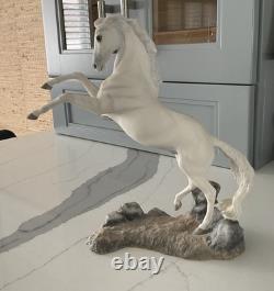 Franklin Mint Pamela Du Boulay Porcelain Horse Silver Franklin Mint Pamela Du Boulay Porcelain Horse Silver