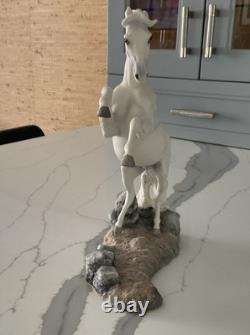 Franklin Mint Pamela Du Boulay Porcelain Horse Silver