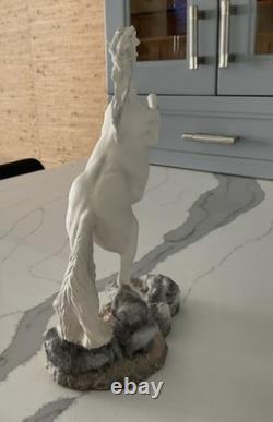 Franklin Mint Pamela Du Boulay Porcelain Horse Silver