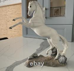 Franklin Mint Pamela Du Boulay Porcelain Horse Silver