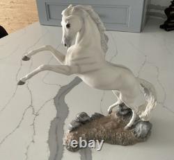 Franklin Mint Pamela Du Boulay Porcelain Horse Silver