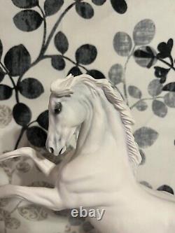 Franklin Mint Pamela Du Boulay Porcelain Horse Silver 1992 Paladium 10.5 X 11