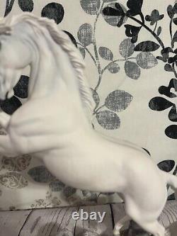 Franklin Mint Pamela Du Boulay Porcelain Horse Silver 1992 Paladium 10.5 X 11