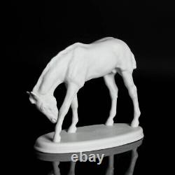 Fürstenberg Porcelain Figure Horse Albrecht Hinrich Hussmann Bisque Head Down