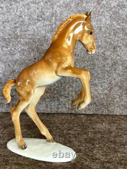 GERMANY PORCELAIN HUTSCHENREUTER Collectible Figurine Wild Horse 1957
