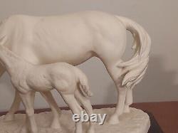 GOEBEL Bavaria W Germany MARE FOAL Horse White Porcelain Limited 950 Made SIGNED