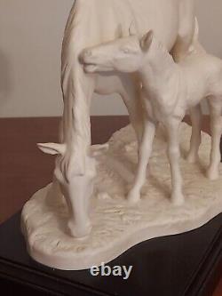 GOEBEL Bavaria W Germany MARE FOAL Horse White Porcelain Limited 950 Made SIGNED