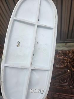 German Dresden porcelain princess Carriage coach horses statue