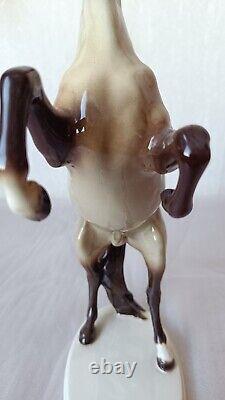 German Goebel Bachmann Large Porcelain Horse Figurine