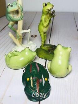 German Hutschenreuther Porcelain Hans Achtziger Frog Figurine And Other Unmarked