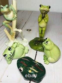 German Hutschenreuther Porcelain Hans Achtziger Frog Figurine And Other Unmarked