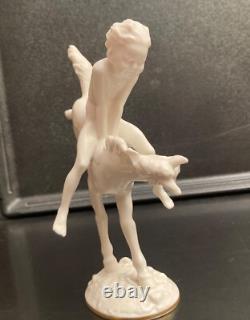 German PORCELAIN BOY ON HORSE by Hutschenreuther/Gelb Mint Condition