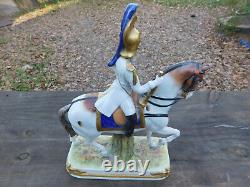 German Porcelain General Military Horse Napoleon Garde Imperiale Scheibe Alsbach