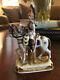 German Porcelain Military Horse Napoleon Garde Imperiale Horn Scheibe Alsbach