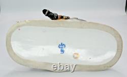 German Sitzendorf Napoleonic Soldier & Horse Figurine Dragoons 1760 c1924-25