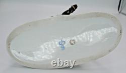 German Sitzendorf Porcelain Napoleonic Soldier & Horse Figurine Dragoon 1804