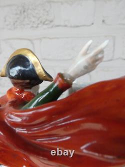 German scheibe alsbach marked porcelain napoleon horse figurine statue