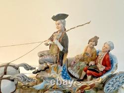 Germano Cortese Capodimonte 22 Edition of 650 Dual Horses Carriage LOCAL PICKUP