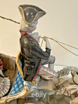 Germano Cortese Capodimonte 22 Edition of 650 Dual Horses Carriage LOCAL PICKUP Germano Cortese Capodimonte 22 Edition of 650 Dual Horses Carriage LOCAL PICKUP