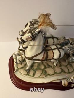 Germano Cortese Capodimonte 22 Edition of 650 Dual Horses Carriage LOCAL PICKUP