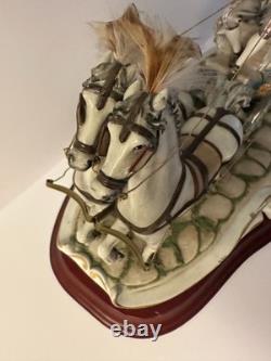 Germano Cortese Capodimonte 22 Edition of 650 Dual Horses Carriage LOCAL PICKUP