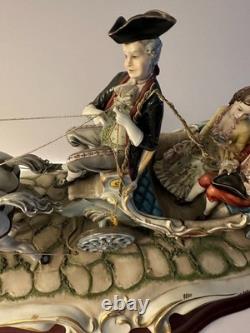 Germano Cortese Capodimonte 22 Edition of 650 Dual Horses Carriage LOCAL PICKUP