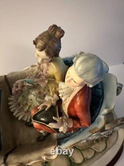 Germano Cortese Capodimonte 22 Edition of 650 Dual Horses Carriage LOCAL PICKUP