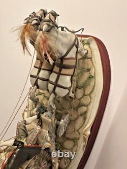 Germano Cortese Capodimonte 22 Edition of 650 Dual Horses Carriage LOCAL PICKUP Germano Cortese Capodimonte 22 Edition of 650 Dual Horses Carriage LOCAL PICKUP