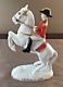 Gerold Porzellan Handmade Hofreitschuie Wien Lipizzaner Horse & Rider Figurine