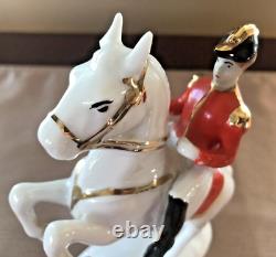 Gerold Porzellan Handmade Hofreitschuie Wien Lipizzaner Horse & Rider Figurine