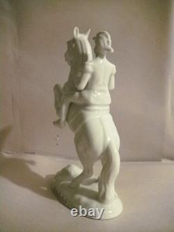 Gerold Porzellan Horse Figurine Old Vienna Spanish Riding School 6-1/2 Rearing
