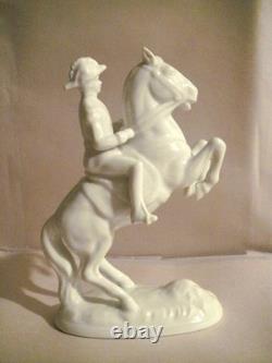 Gerold Porzellan Horse Figurine Old Vienna Spanish Riding School 6-1/2 Rearing