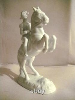 Gerold Porzellan Horse Figurine Old Vienna Spanish Riding School 6-1/2 Rearing