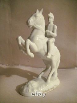 Gerold Porzellan Horse Figurine Old Vienna Spanish Riding School 6-1/2 Rearing