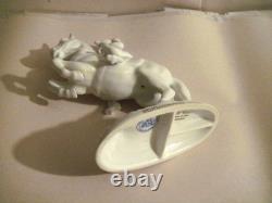 Gerold Porzellan Horse Figurine Old Vienna Spanish Riding School 6-1/2 Rearing