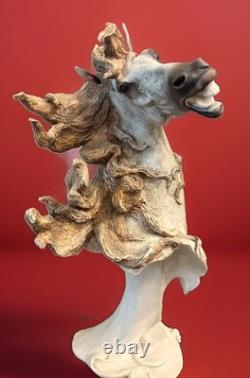 Giuseppe Armani 724-S Early Elegant STALLION Horse Head 15.75 Testa Rt Cavallo
