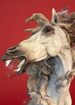 Giuseppe Armani 724-S Early Elegant STALLION Horse Head 15.75 Testa Rt Cavallo